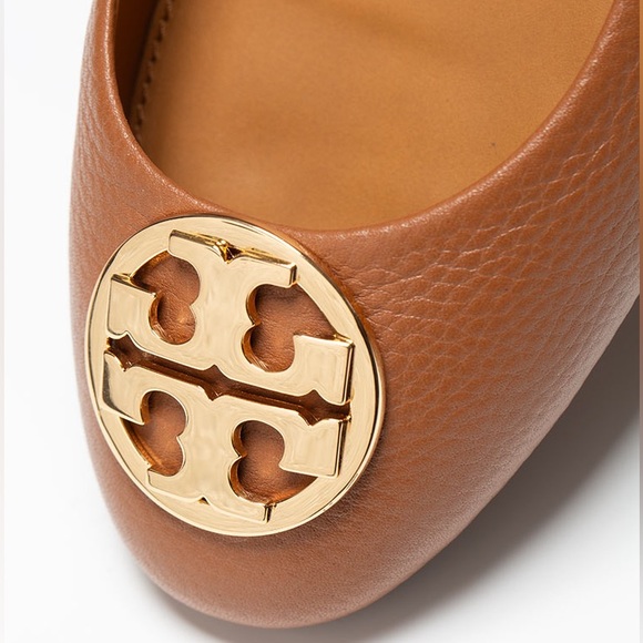 NEW Tory Burch FLAT Chelsea Ballet Flat in Royal Tan Size 11 - Picture 2 of 14